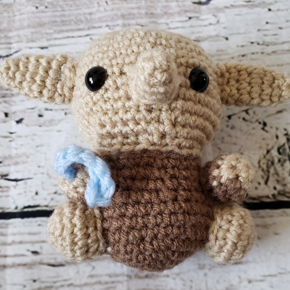 Crochet Chibi Dobby Amigurumi - Picture 4 of 8